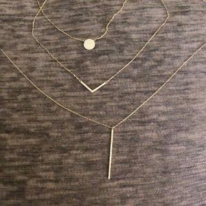 3 Layer Sterling Silver Necklace